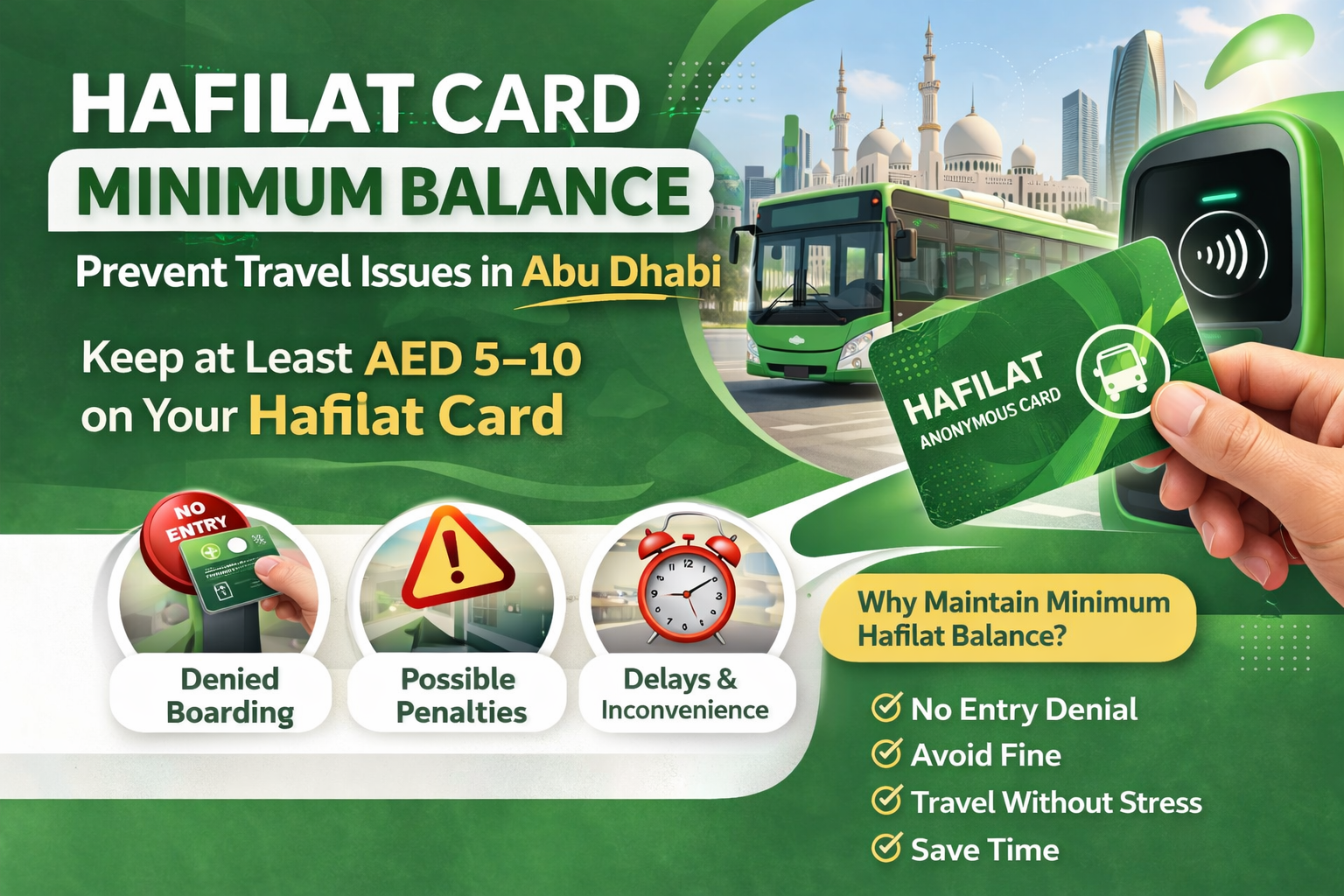 Hafilat Card Minimum Balance