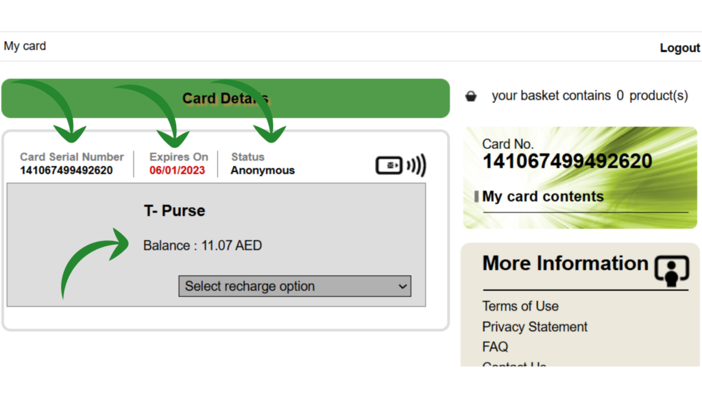Hafilat Card Balance Check