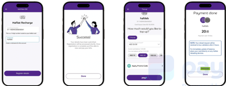 Hafilat Balance Check Using Payit App